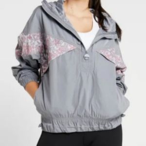 Adidas by Stella McCartney Gray Floral Jacket Anorak